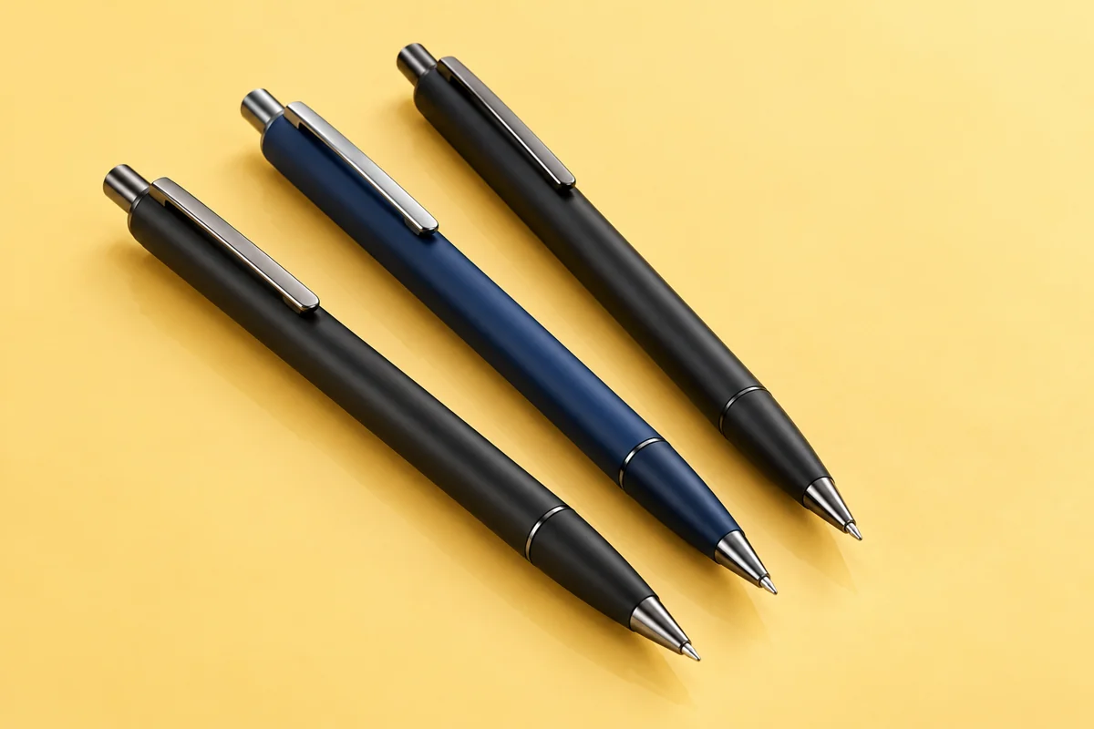 AI-generated illustration of gel pens for lecture notes.